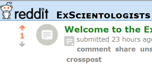 Reddit.com: A New Place to Discuss Scientology Without Tribal Ninnies Telling You What to Think